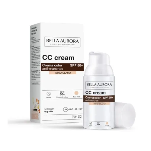 BELLA AURORA ANTI-DARK SPOT CC CREAM SPF50 LIGHT 30ML