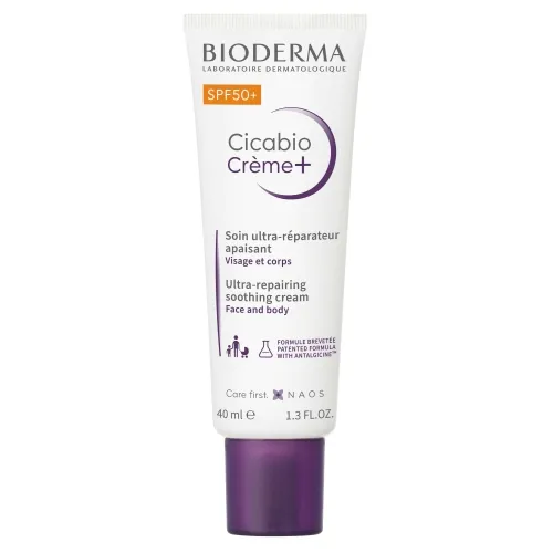 BIODERMA CICABIO CRÈME+ KREEM RAHUSTAV, TAASTAV SPF50+ 40ML