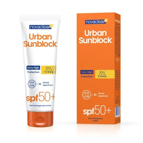 NOVACLEAR PÄIKESEKAITSE URBAN SPF50+, KÕIKIDELE NAHATÜÜPIDELE 125ML