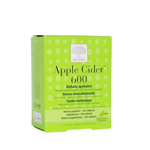 NEW NORDIC APPLE CIDER TBL 600MG N120